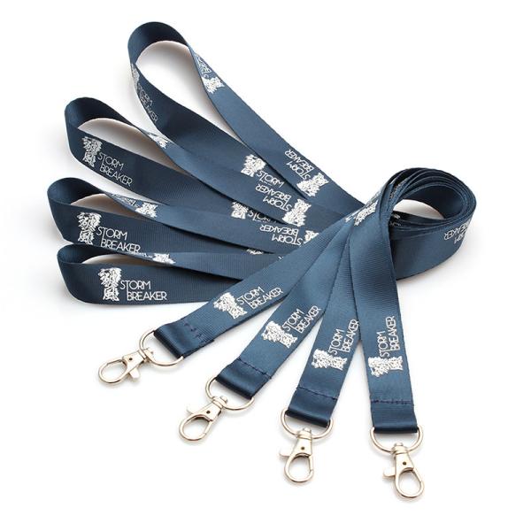 Buy cheap OEM Nylon Company Branded Lanyards Strap Silkscreen Printing from wholesalers