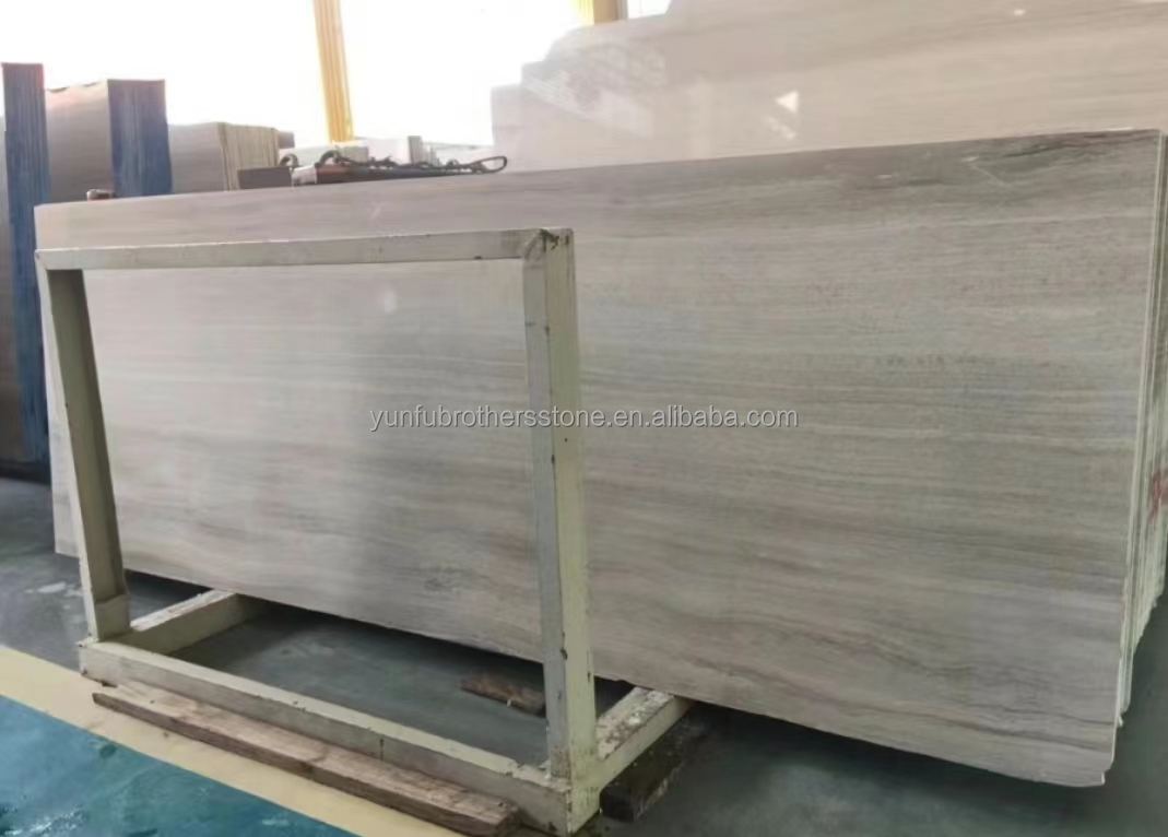 Engineered Flooring Wall Panels/Boards in Gray Wood Grain Marble for Customized Style
