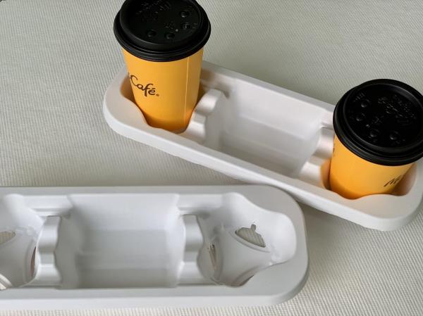 Buy cheap Recycled Biodegradable Cup Carrier Packaging Paper Compostable 4 Cup Drink Carrier from wholesalers