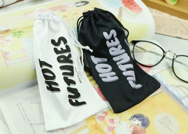 Buy cheap Anti Shock Printed Logo Microfiber Glasses Bag Good Texture Multifunctional from wholesalers