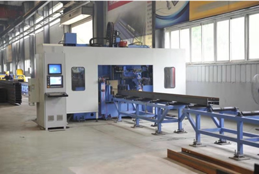 BT40 High Speed CNC Drilling Machine Line for H Beam Drilling Used in Steel Structure or Bridges