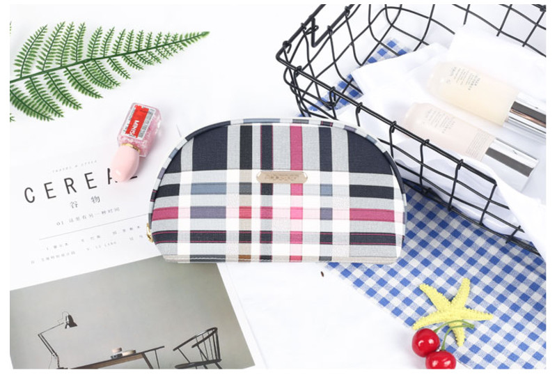 Girls Zipper Closure PU Leather Makeup Toiletry Travel Bags