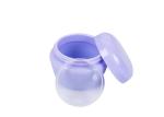 Clear Purple Cosmetic Cream Jar Wide Mouth Easy To Clean And Refill