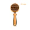 Buy cheap Pet Grooming Brush Slicker Brush Self Cleaning Portable Dog Cat Hair Removal Orange Combs from wholesalers