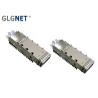 Buy cheap EMI Tabs Light Pipe QSFP+ Cage 1x1 Single Port Copper Alloy Cage Material from wholesalers