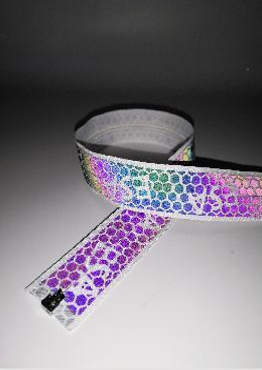 Buy cheap 5# Closed-End Reflective Zipper White 3.1cm x 20cm from wholesalers