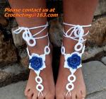 Crochet Barefoot Sandals, Nude shoes, Foot Jewelry, Beach Wedding, Sexy Anklet ,