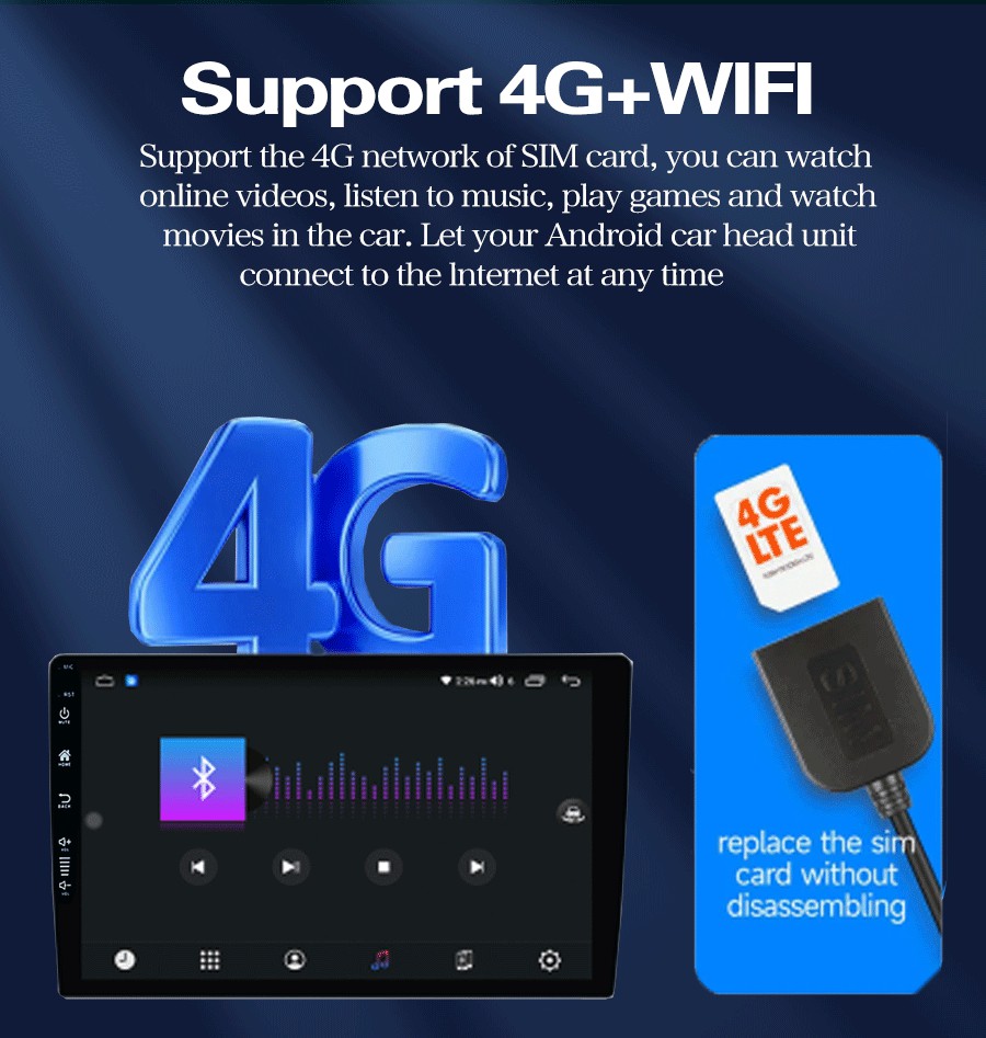 1280*800 Resolution 4G Car Radio for Mitsubishi Lancer 2007-2012 Navigation GPS and Carplay Ready