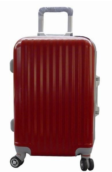 Aluminum Mouth PC ABS travel trolley luggage cases bag from baigou biggest