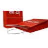 Buy cheap White Kraft Paper Carrier Bag paper handle Offset printing for gift packing from wholesalers