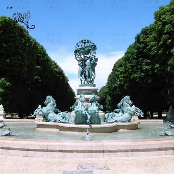 Buy cheap Fontaine de l'Observatoire Outdoor Bronze Figure Fountain Famous Large Horse Statues Fountains Garden Decoration from wholesalers