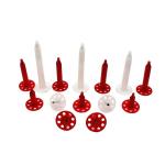 Thermal Insulation Fasteners Nails For Concrete Foam Hdpe Pe Wall Anchors 10MM