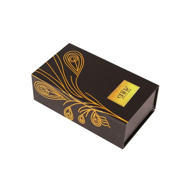 Buy cheap Luxury Black Perfume Packaging Box With Paperboard from wholesalers