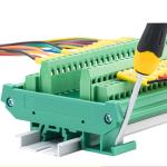 64 ways Wiring Connection Plate Terminal Blocks Distribution Board Din Rail