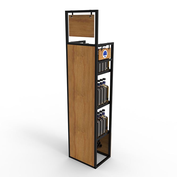 Supermarket Wine Display Shelf Rack Liquor
