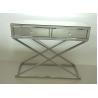 Buy cheap Hallway Stainless Steel Mirror Tables Furniture With 2 Drawers Unique Design from wholesalers