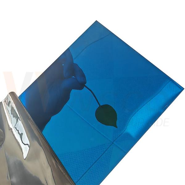 Buy cheap Customize Thickness Stainless Steel Decorative Plate AISI 304 SS Metal Sheet Mirror Finish Blue Coated from wholesalers