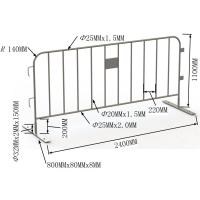 Buy cheap Welding / Punched Cross Feet / Bridge Feet Crowd Control Barriers 1100mm*2200mm product