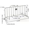 Buy cheap Welding / Punched Cross Feet / Bridge Feet Crowd Control Barriers 1100mm*2200mm from wholesalers
