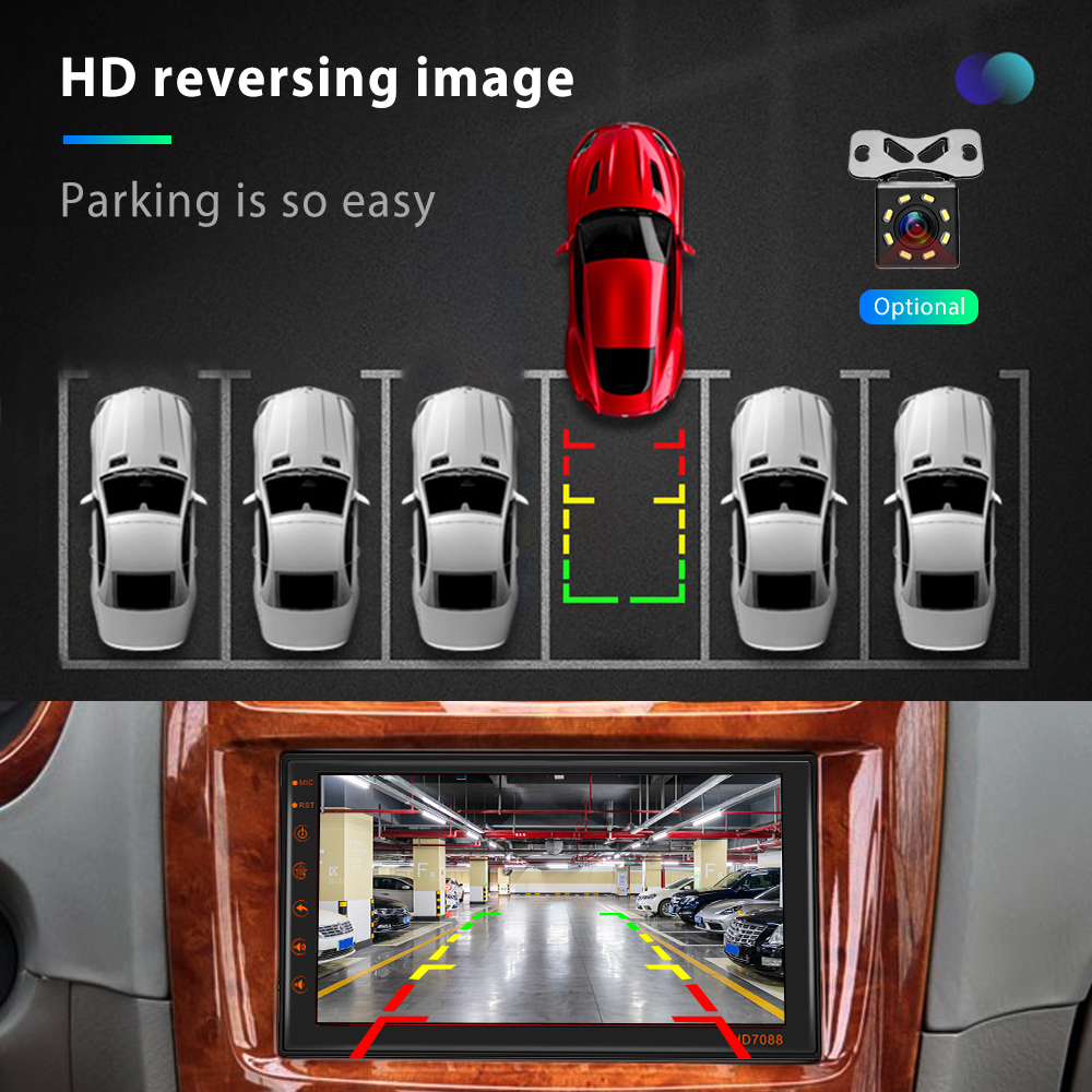 OLED 7" Android Car Radio Touch Screen DVD Multimedia Player Radio with High Resolution