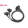 Buy cheap OBD2 OBDII J1962 Right Angle Male 24V to Dual Female Flat Y Cable from wholesalers