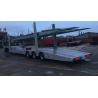 Buy cheap Jost E100 Single Wheeler Axles Transport Cars Skeleton Frames Flatbed Car Carrier Truck Semi Trailer for Transportation from wholesalers