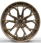 Custom 2 PC Forged Aluminum Alloy Rims Satin Bronze 21 22 23 Inch For Ferrari