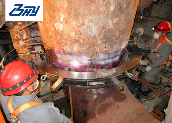 Split Frame Electric Pipe Cutting And Beveling Machine Pipe Bevel Cutter for power plant