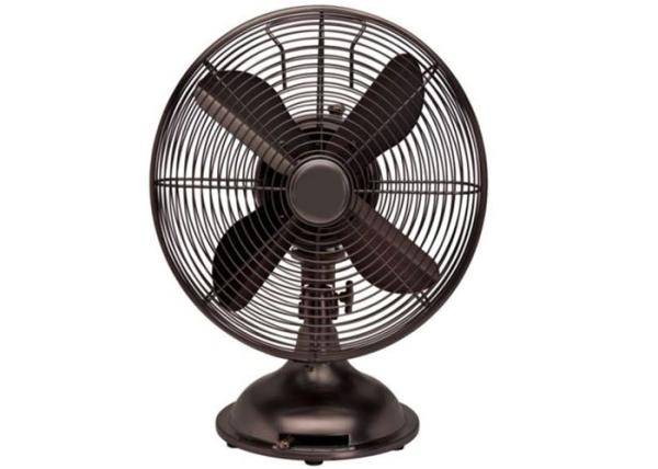 Buy cheap 12 Inch 3 Speed Oscillating Retro Table Fan Air Circulator Brushed Copper from wholesalers