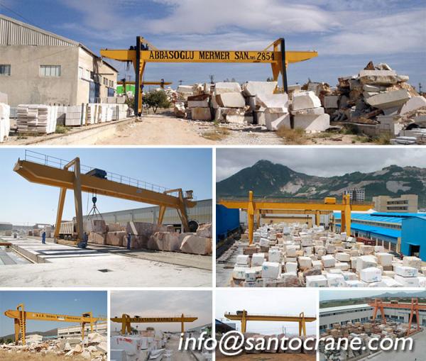 Buy cheap 80ton Heavy Duty Double Girder Gantry Cranes For Granite And Marble Stone Lifting from wholesalers