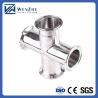 Buy cheap 1.5" Tri-clamp Stainless Steel 304 Sanitary Fitting 3-Way Clamp Tee for 38mm Pipe OD from wholesalers