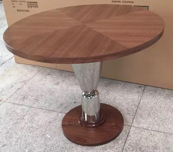 Buy cheap wood top metal base Dining table /activity table for hotel furniture/casegoods DN-0019 from wholesalers