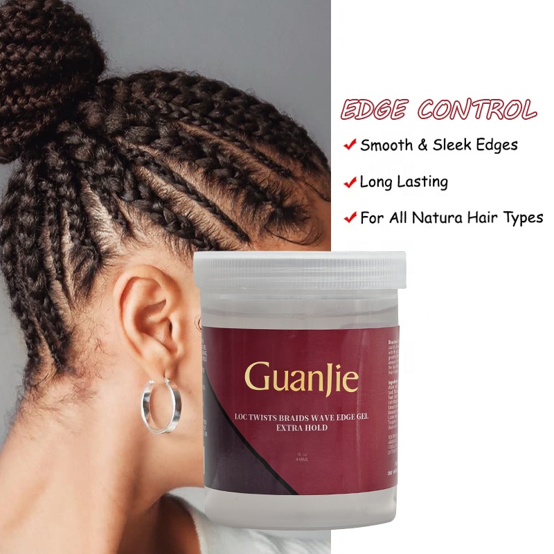 HAIR Loc Gel And Braid Gel Custom Logo 24 Hour Hold for Edg Control and Twist Styling