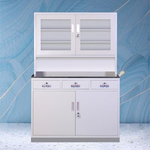 1200 * 500 * 1800mm Steel Hospital Medicine Display Cabinet Adjustable With 3