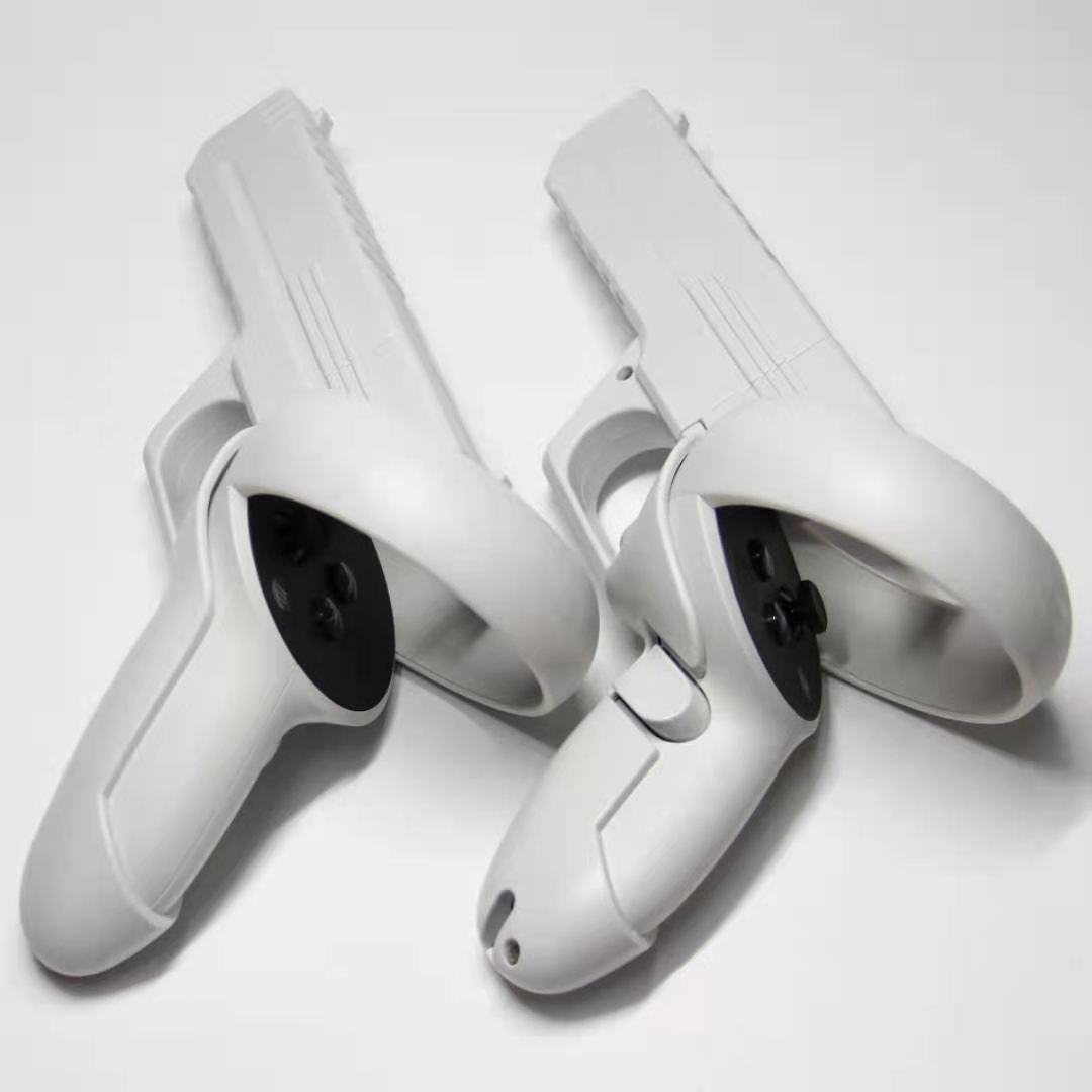 2021 New VR Game Gun Case Protective Cover Touch Controller Grip for Oculus Quest 2 Game Gun shell(1 pair)