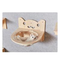 Buy cheap Novelty Pet Toys Wall Mounted Wooden Cat Climbing Frame Tree Sustainable product
