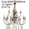 Buy cheap Vintage Foyer chandeliers large wooden lustre rustic lighting suspension retro lamps(WH-CI-111) from wholesalers