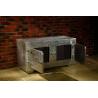 Buy cheap Middle Size Leather Storage Trunk 2 Doors Plywood Frame Zinc Alloy Handle from wholesalers