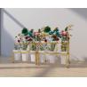 Buy cheap Movable 796mm Height 590mm Depth Flower Display Rack Three Layer from wholesalers