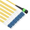 Buy cheap Fiber optic 40g mpo to lc cable Fan-out SM MTP/MPO 8 core MPO cable from wholesalers