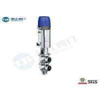 Buy cheap Double Seat Stainless Steel Sanitary Valves / Mixproof Valve ANSI 316L PN 10 Bar product