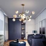LED glass globe pendant light Wandering Earth planet chandelier(WH-MI-238)