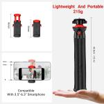 Flexible Tripod for Smartphone, Phone Camera Tripod with Phone Mount, Lightweigh