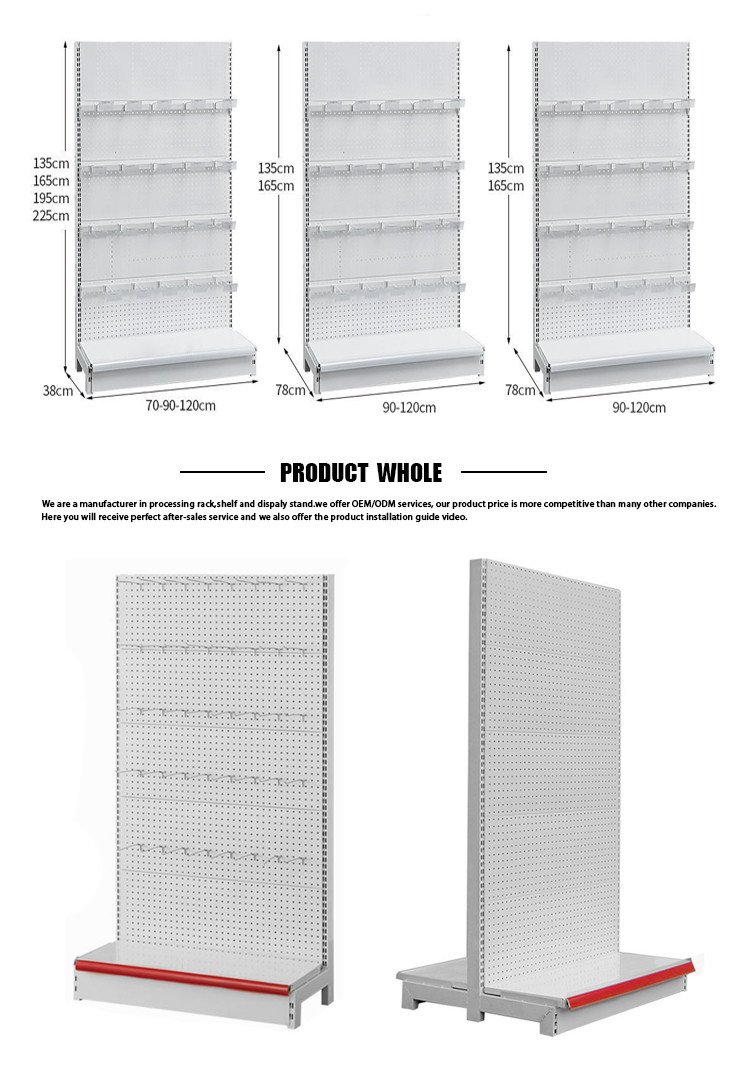 30-80KG/Layer Load Capacity Supermarket Display Shelf Rack with Stable Structure