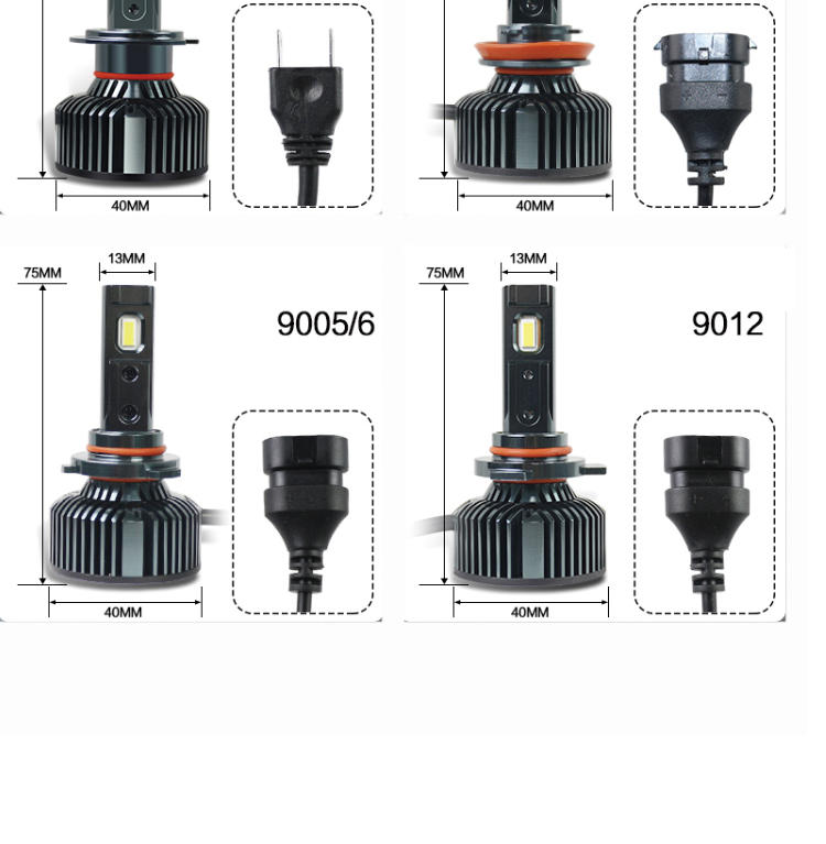 manufacturer new F5 car lamp led light h7 headlamp fog lights h4 led headlight bulbs