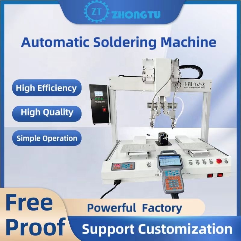 Small Automatic PCB Soldering Robot 150W PLC Controlled