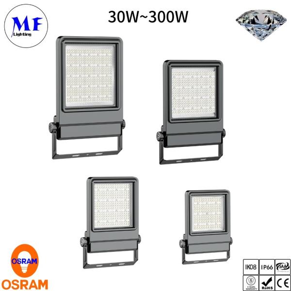 Buy cheap IP66 IK08 LED Flood Light Projector with Sensor CCT Power Adjustable 30W-300W for Outdoor from wholesalers
