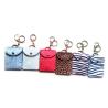 Buy cheap OEM 65g Womens Card Holder Keychain , 7cm Custom Leather Keychains from wholesalers