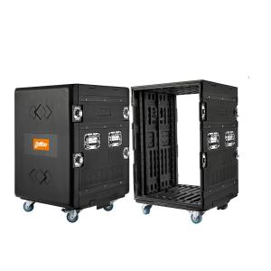 Wholesale Guider Polyethylene 20" Depth 16U Flight Rack Case With Wheels from china suppliers