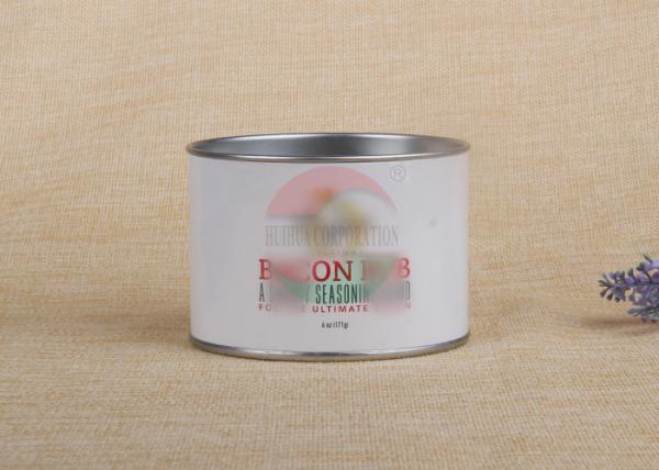Salt Paper Tube Packaging Cylinder White Spice Packaging Box With Silver Movable